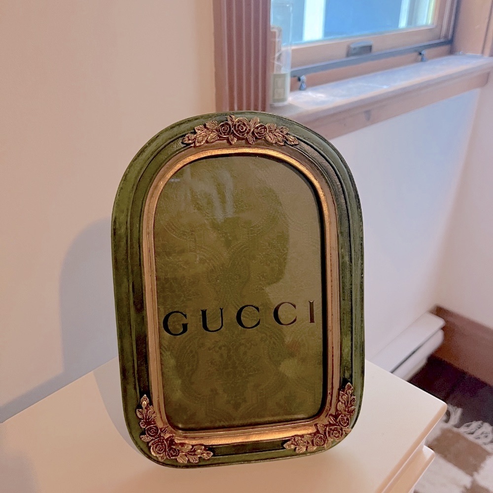 GUCCI PHOTO FRAME DECOR made with AUTHENTIC GUCCI BAG